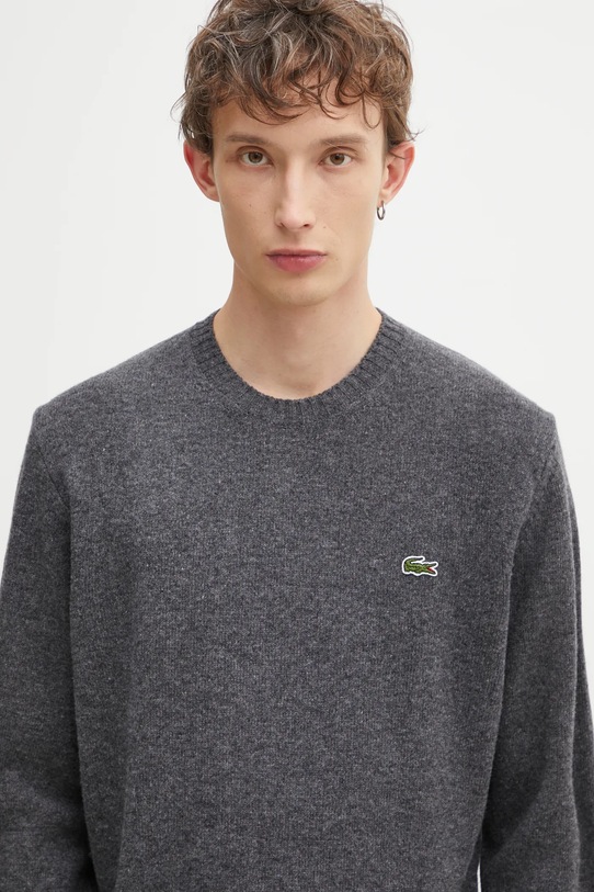 Lacoste sweter wełniany szary AH2916