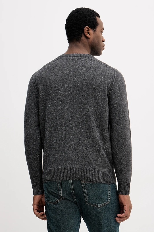 Odzież Lacoste sweter z dodatkiem wełny AH5173 szary