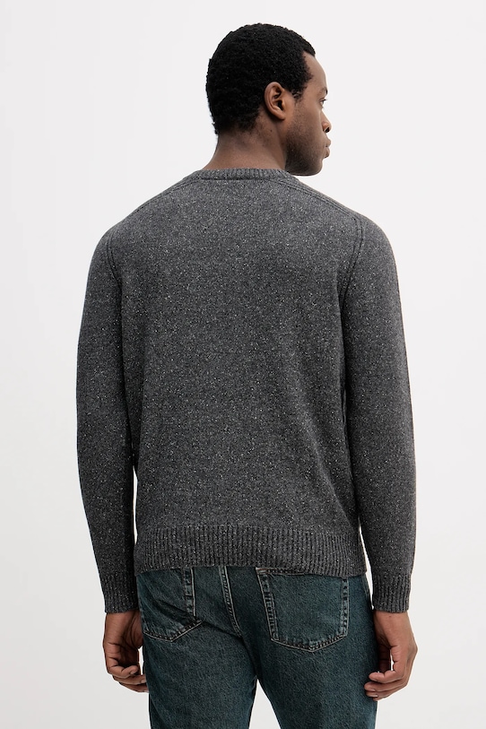 Odzież Lacoste sweter z dodatkiem wełny AH5173 szary
