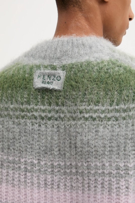 Kenzo pulover de lână FF65PU7423CG gri