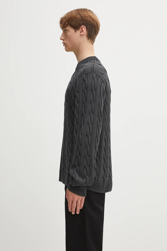 Carhartt WIP sweter bawełniany Carter I035179.89GD czarny AW25