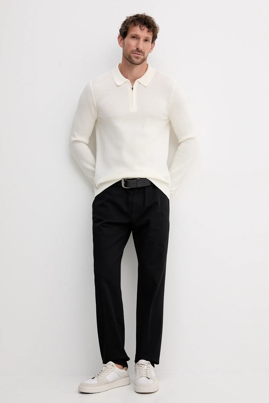 Joop! sweter 30046919 beżowy AW25
