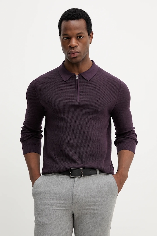 Joop! pulover subtiri violet 30046919