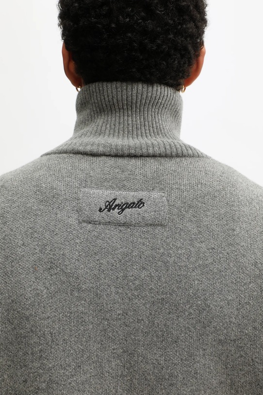 Axel Arigato kardigan z dodatkiem wełny Core zip-up A2143003 szary