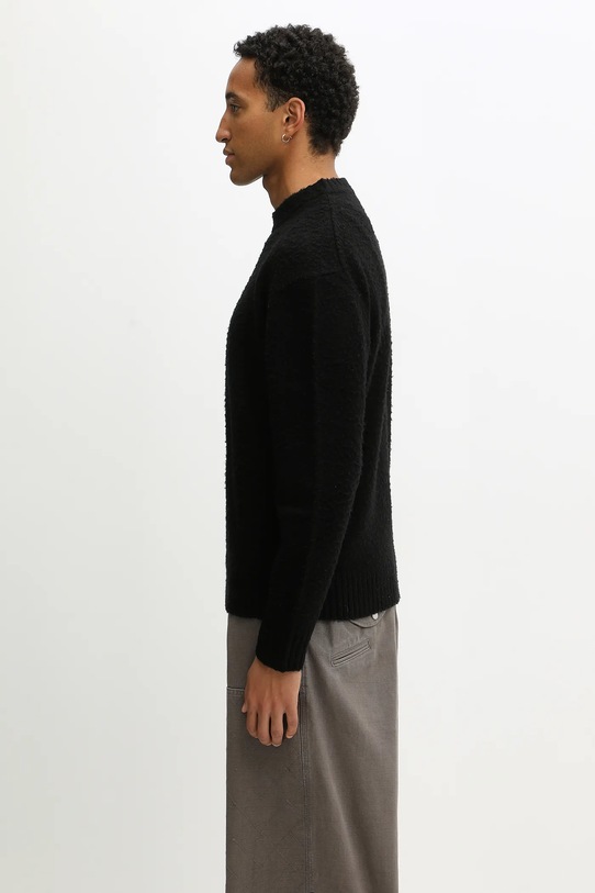 Axel Arigato sweter z dodatkiem wełny Miles A3412001 czarny AW25