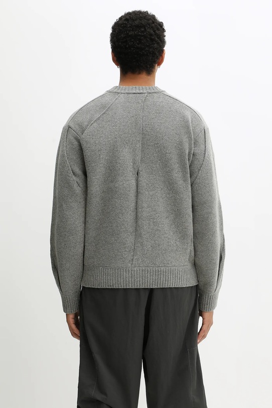 Odzież Axel Arigato sweter z dodatkiem wełny Stitch paneled A3401001 szary