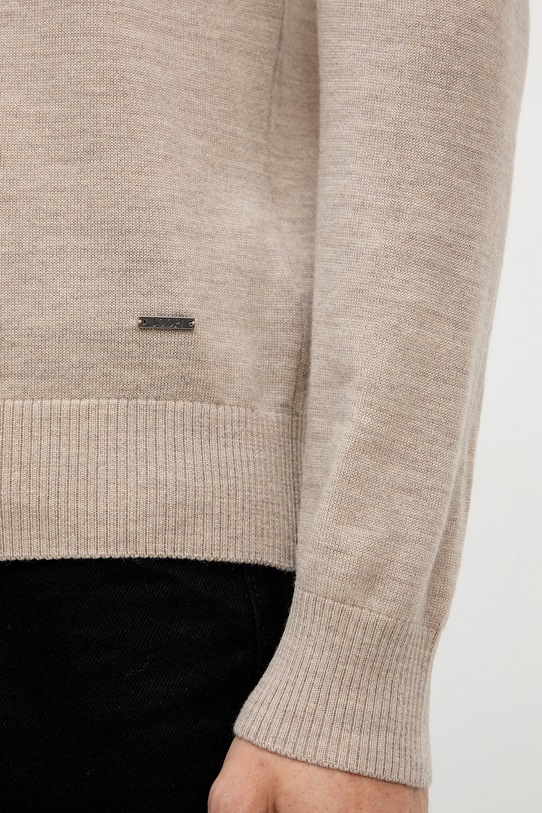 Joop! sweter wełniany 30047106 beżowy