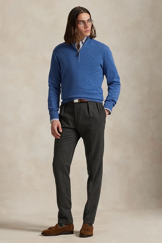 Одежда Шерстяной свитер Polo Ralph Lauren 710876756 голубой