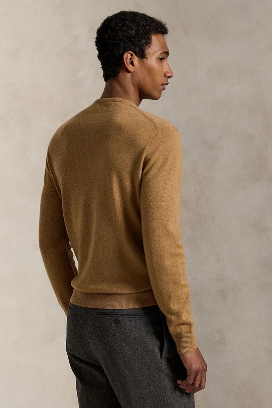 Шерстяной свитер Polo Ralph Lauren 710974148 жёлтый AW25