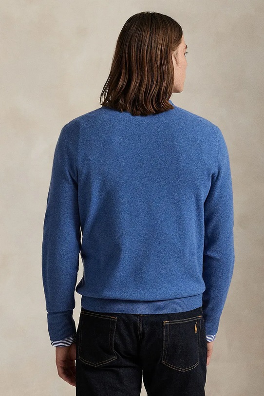 Polo Ralph Lauren pulover de lână 710974148 albastru AW25