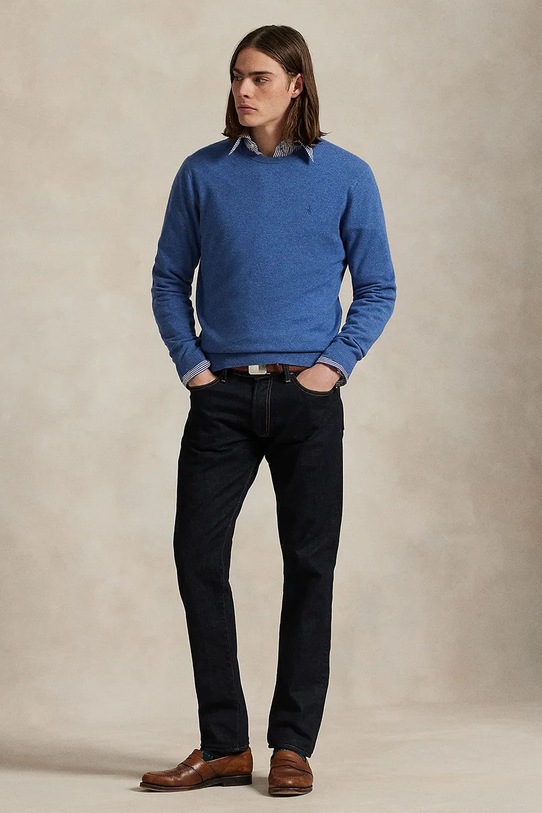Ρούχα Μάλλινο πουλόβερ Polo Ralph Lauren 710974148 μπλε