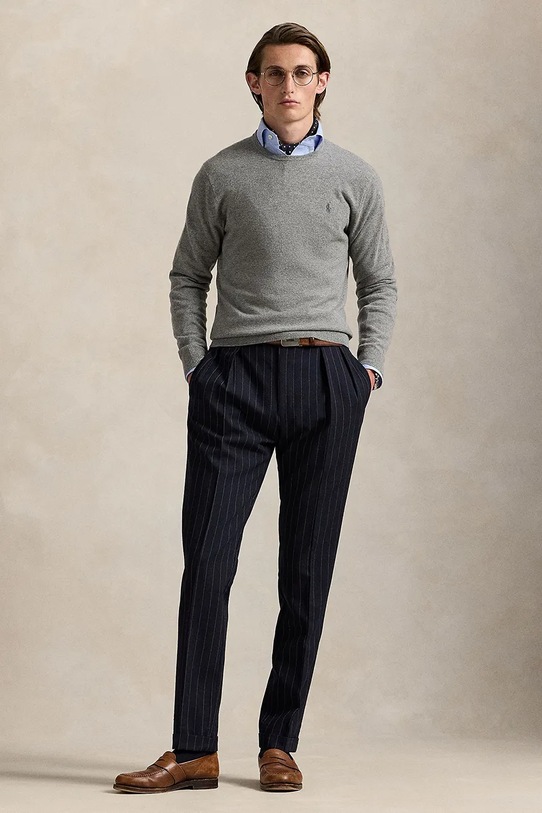 Oblečení Vlněný svetr Polo Ralph Lauren 710974148 šedá