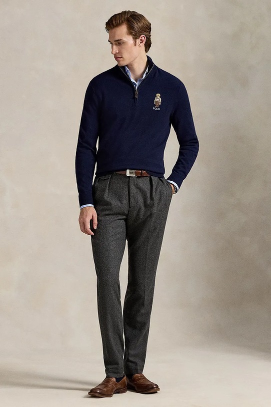 Îmbrăcăminte Polo Ralph Lauren pulover de lână 710978300 bleumarin