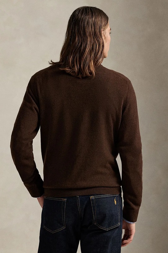 Polo Ralph Lauren pulover de lână 710978300 maro AW25