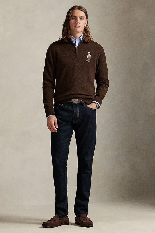 Îmbrăcăminte Polo Ralph Lauren pulover de lână 710978300 maro