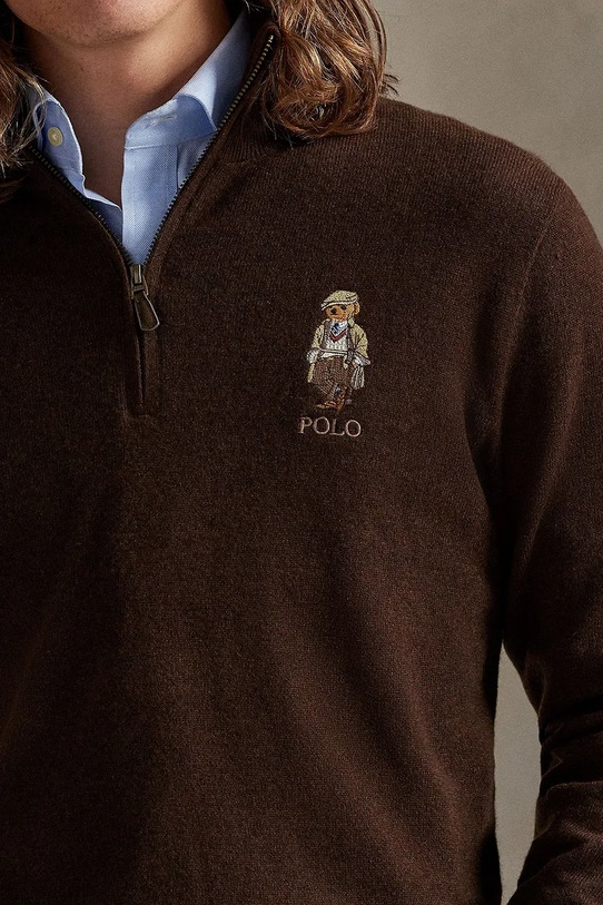 Polo Ralph Lauren pulover de lână maro 710978300