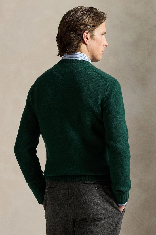 Polo Ralph Lauren pulover de lână 710978308 verde AW25