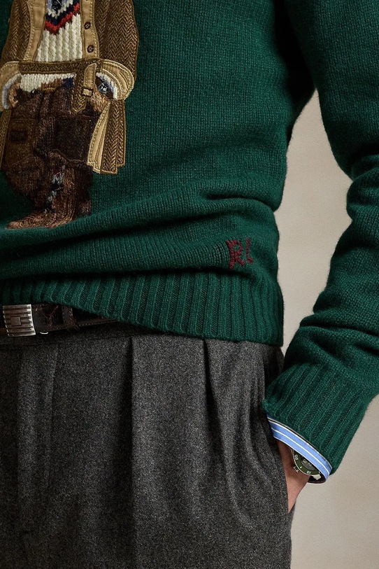 Μάλλινο πουλόβερ Polo Ralph Lauren πράσινο 710978308