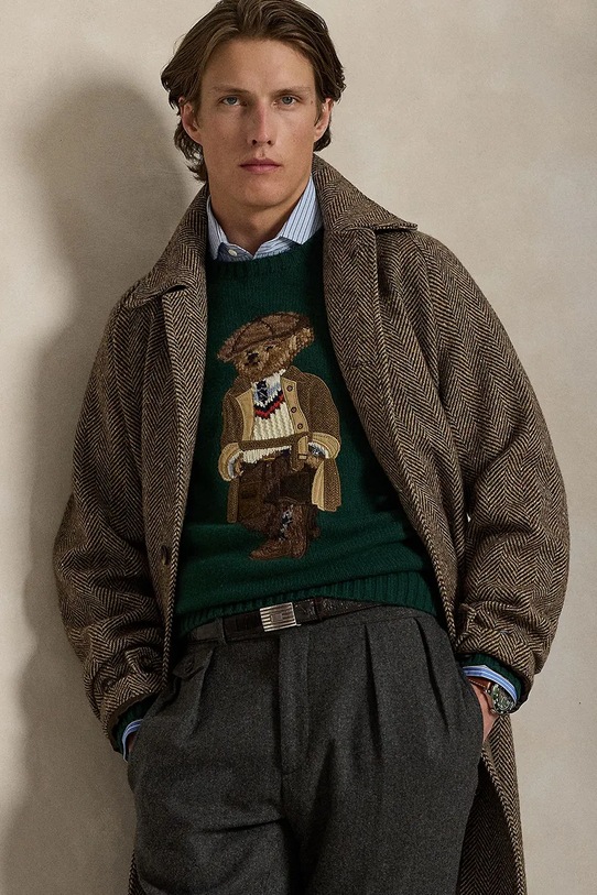 Polo Ralph Lauren pulover de lână 710978308 verde