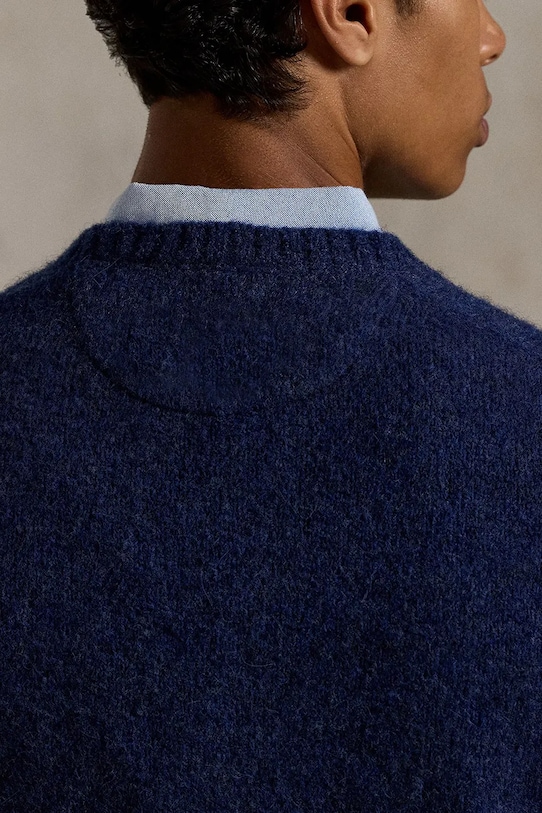 Odzież Polo Ralph Lauren sweter z dodatkiem wełny 710979098 granatowy