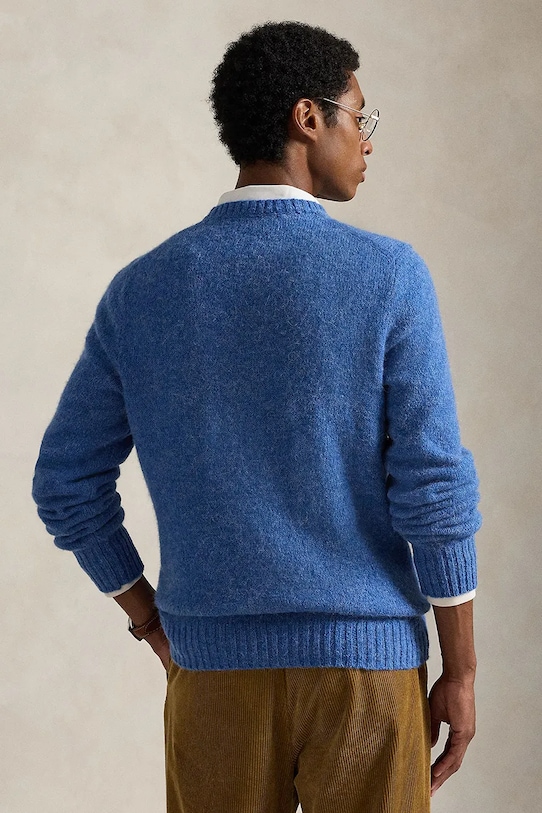 Polo Ralph Lauren sweter z dodatkiem wełny 710979098 niebieski AW25