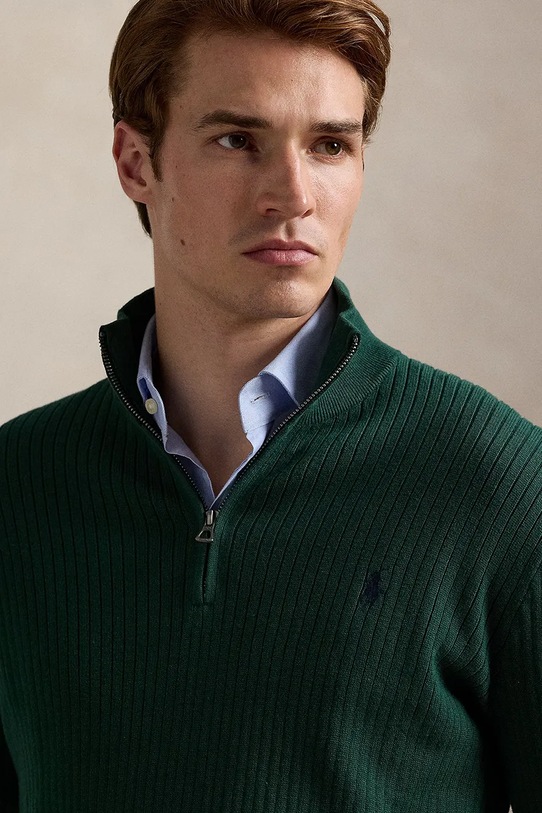 Pamučni pulover Polo Ralph Lauren zelena 710979101