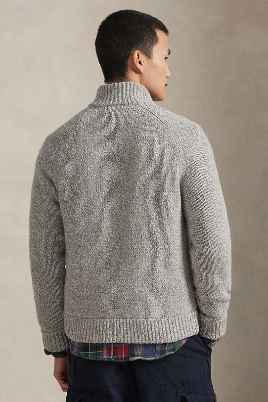 Кардиган з вовною Polo Ralph Lauren 710979109 сірий AW25