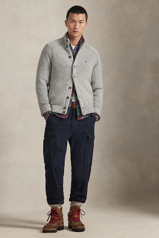 Одяг Кардиган з вовною Polo Ralph Lauren 710979109 сірий