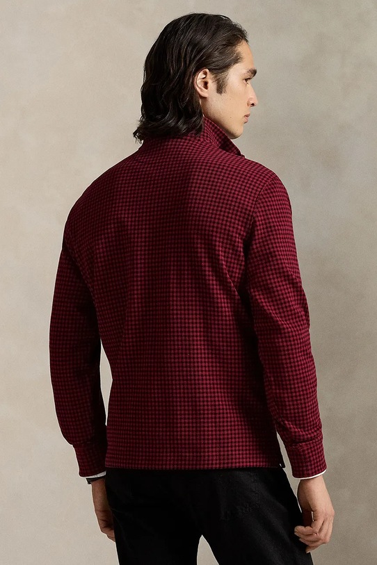 Хлопковый свитер Polo Ralph Lauren 710981460 бордо AW25