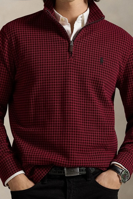 Хлопковый свитер Polo Ralph Lauren бордо 710981460