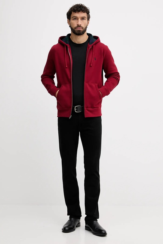 Polo Ralph Lauren bluza 710981467 bordowy AW25