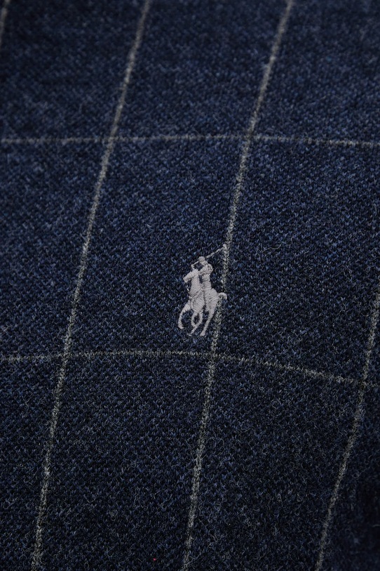 Volnen pulover Polo Ralph Lauren 710981616 mornarsko modra
