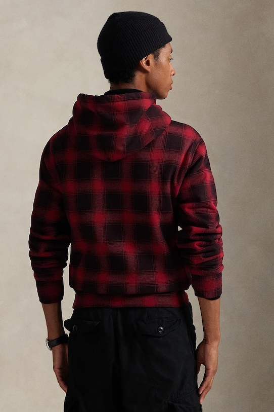 Хлопковая кофта Polo Ralph Lauren 710981796 бордо AW25