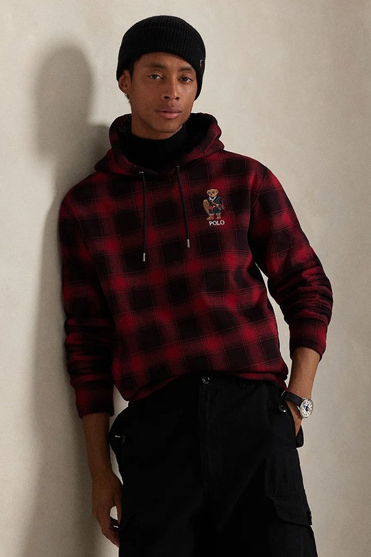 Хлопковая кофта Polo Ralph Lauren 710981796 бордо