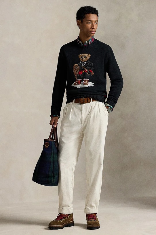 Ρούχα Πουλόβερ με μείγμα κασμίρ Polo Ralph Lauren 710982140 μαύρο