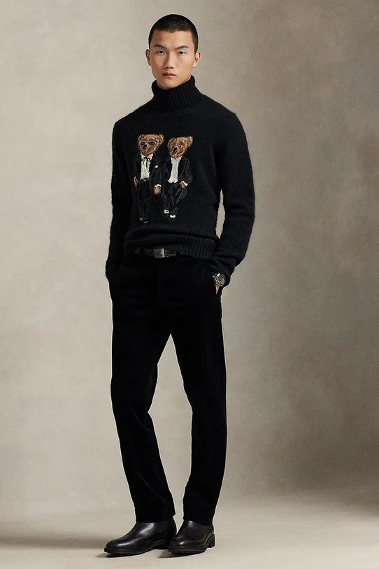 Odzież Polo Ralph Lauren sweter 710982141 czarny
