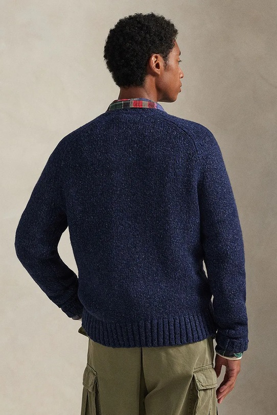 Πουλόβερ με προσθήκη μαλλιού Polo Ralph Lauren 710982142 μπεζ AW25