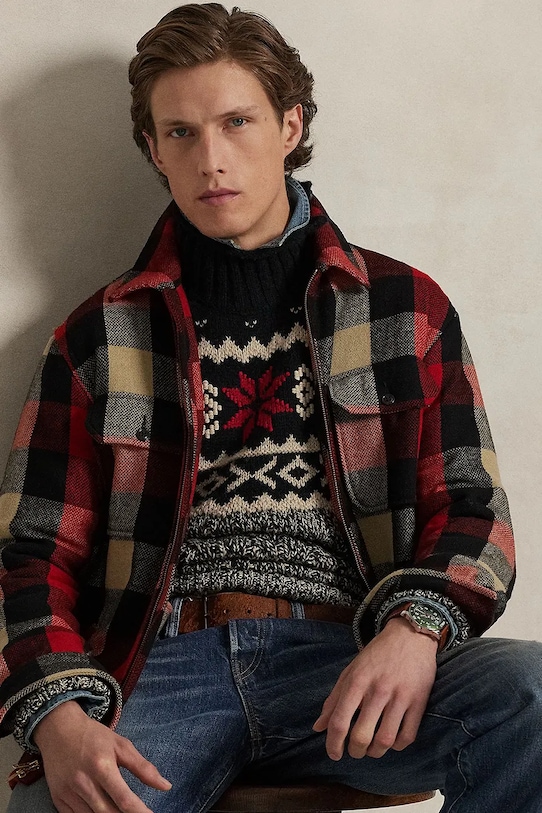 Polo Ralph Lauren sweter z dodatkiem wełny 710982256 multicolor