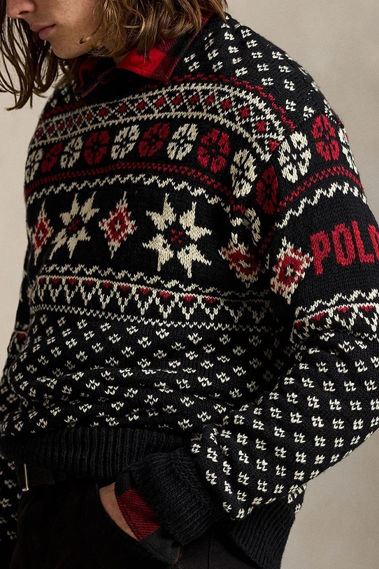 Πουλόβερ με μείγμα κασμίρ Polo Ralph Lauren πολύχρωμο 710982258