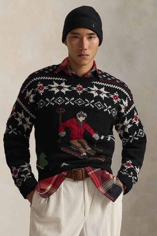 Polo Ralph Lauren sweter okrągły multicolor 710982259