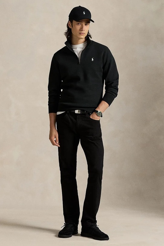 Odzież Polo Ralph Lauren sweter 710P06234 czarny