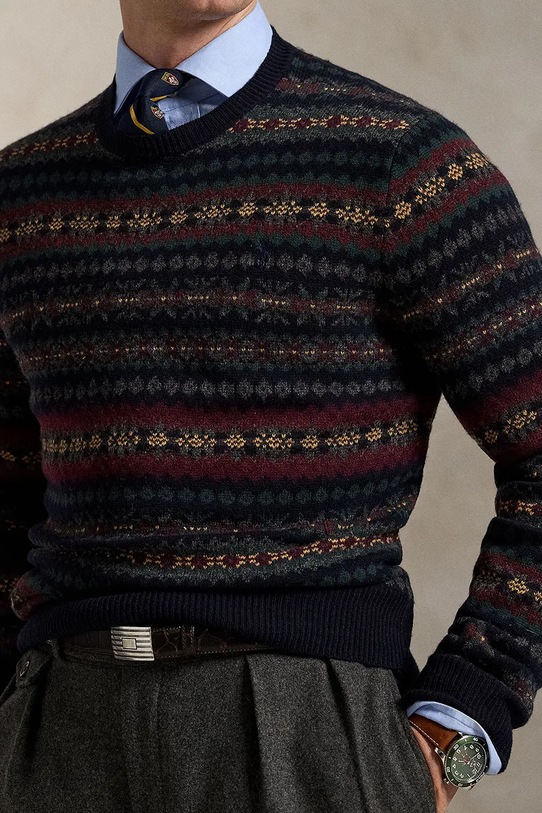 Μάλλινο πουλόβερ Polo Ralph Lauren πολύχρωμο 710981615