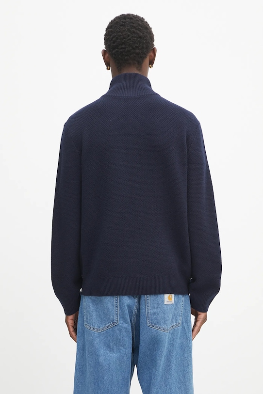 Clothing A.P.C. woolen jumper Pull Theo WVBCZ.H23416 navy