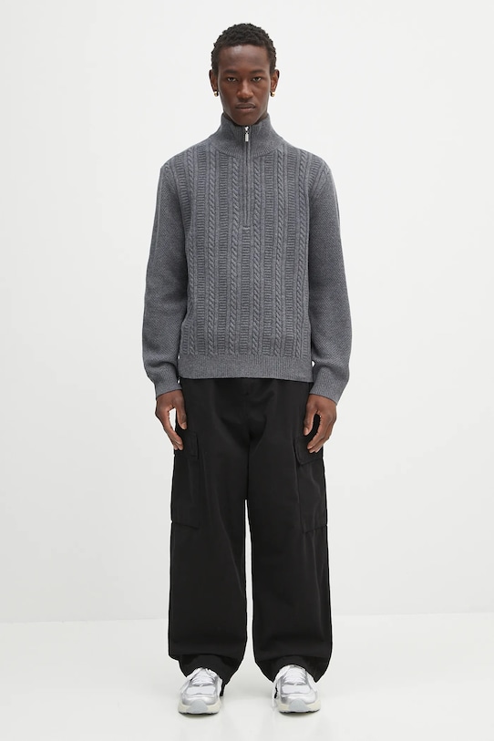 Vuneni pulover A.P.C. Pull Theo WVBCZ.H23416 siva