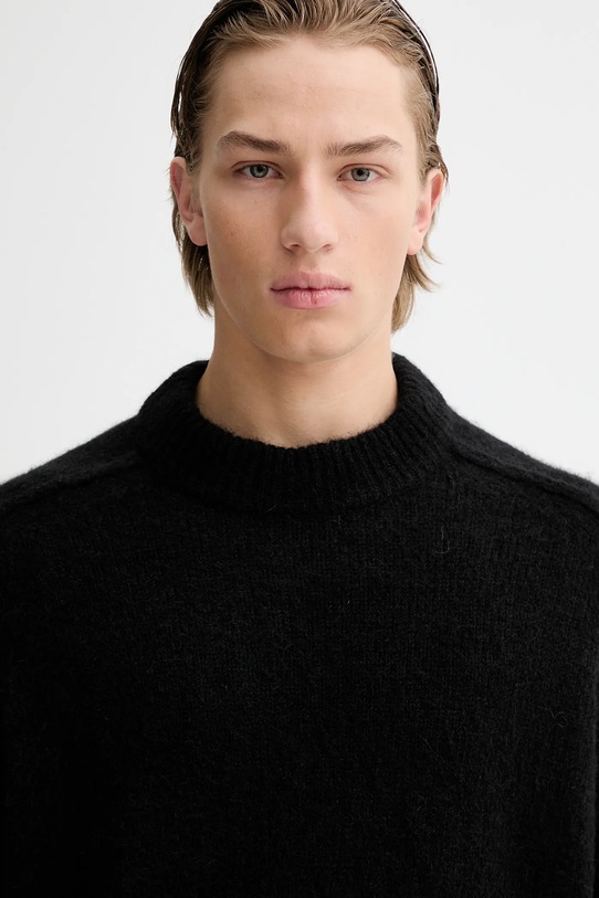 A.P.C. sweter z dodatkiem wełny Pull Tyler czarny WPABE.H23243