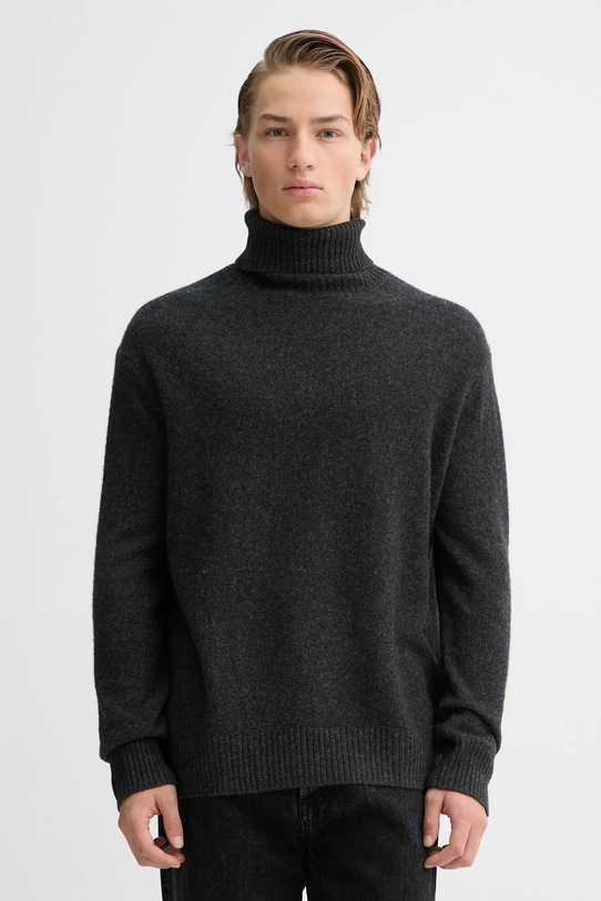 Vuneni pulover A.P.C. Pull Mahe bez uzorka siva WYAAD.H23443