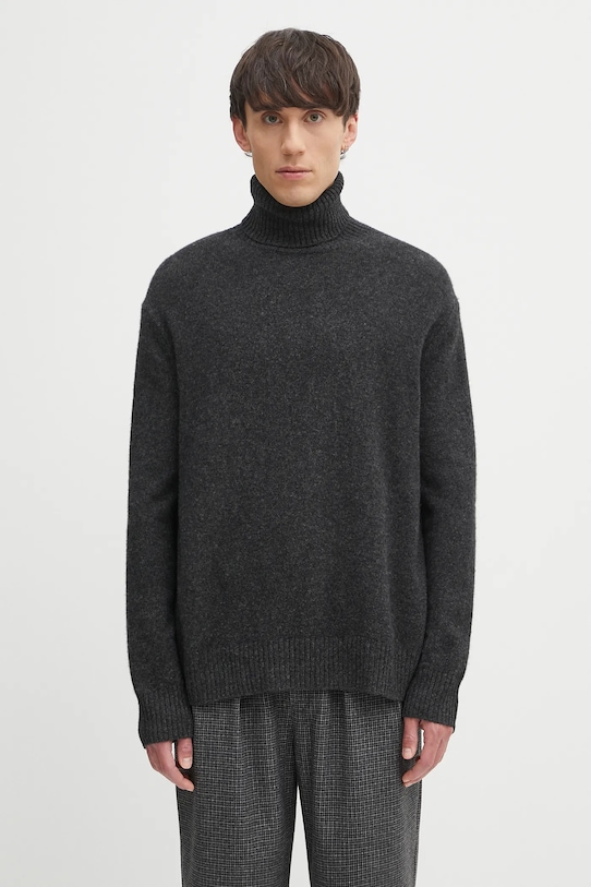 A.P.C. woolen jumper Pull Mahe melange gray WYAAD.H23443