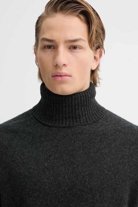 A.P.C. sweter wełniany Pull Mahe szary WYAAD.H23443