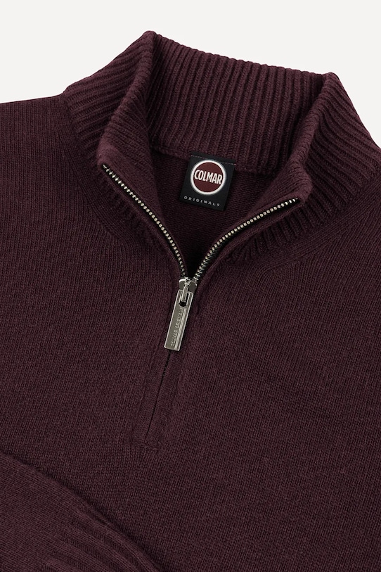 Odzież Colmar sweter z wełną 4472.5YR bordowy