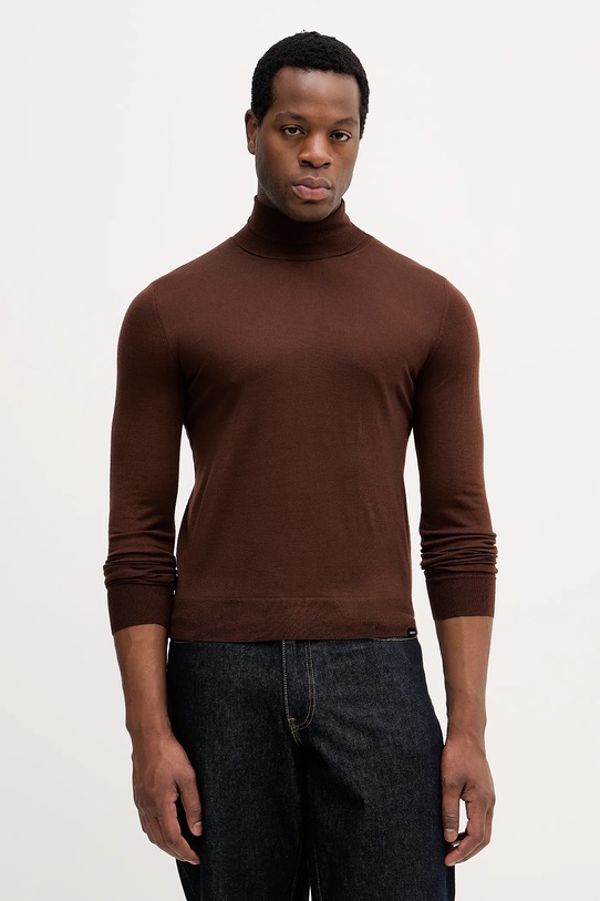 Colmar sweter wełniany wełna brązowy 4485.4ZS